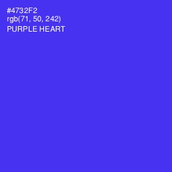 #4732F2 - Purple Heart Color Image
