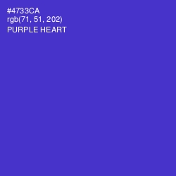 #4733CA - Purple Heart Color Image
