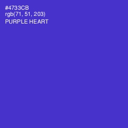 #4733CB - Purple Heart Color Image