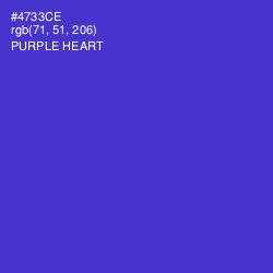 #4733CE - Purple Heart Color Image