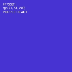 #4733D1 - Purple Heart Color Image