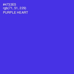 #4733E5 - Purple Heart Color Image
