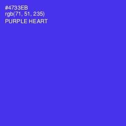 #4733EB - Purple Heart Color Image