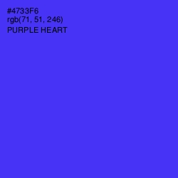 #4733F6 - Purple Heart Color Image