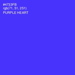 #4733FB - Purple Heart Color Image