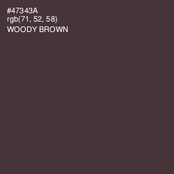 #47343A - Woody Brown Color Image