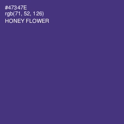 #47347E - Honey Flower Color Image