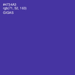 #4734A3 - Gigas Color Image