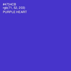 #4734CB - Purple Heart Color Image