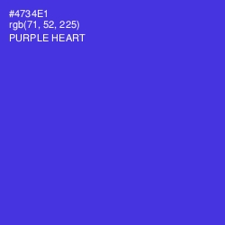 #4734E1 - Purple Heart Color Image