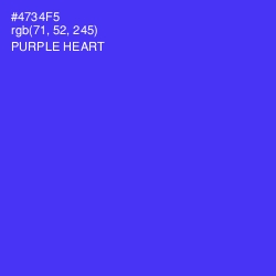 #4734F5 - Purple Heart Color Image