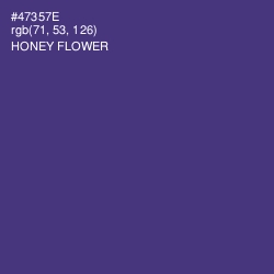 #47357E - Honey Flower Color Image