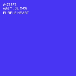 #4735F3 - Purple Heart Color Image