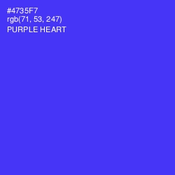 #4735F7 - Purple Heart Color Image
