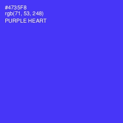 #4735F8 - Purple Heart Color Image