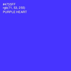 #4735FF - Purple Heart Color Image
