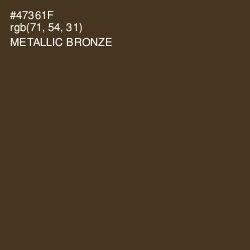 #47361F - Metallic Bronze Color Image
