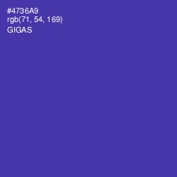 #4736A9 - Gigas Color Image