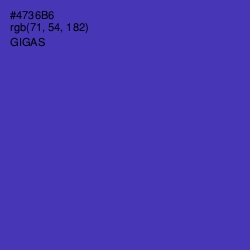 #4736B6 - Gigas Color Image