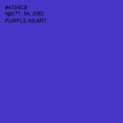 #4736C8 - Purple Heart Color Image