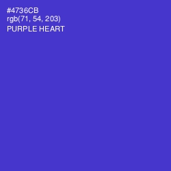 #4736CB - Purple Heart Color Image