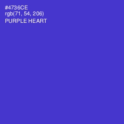 #4736CE - Purple Heart Color Image