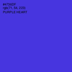 #4736DF - Purple Heart Color Image