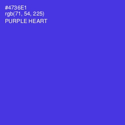 #4736E1 - Purple Heart Color Image