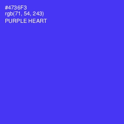 #4736F3 - Purple Heart Color Image