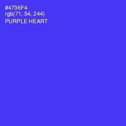 #4736F4 - Purple Heart Color Image