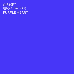 #4736F7 - Purple Heart Color Image