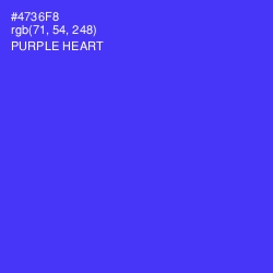 #4736F8 - Purple Heart Color Image
