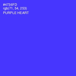 #4736FD - Purple Heart Color Image