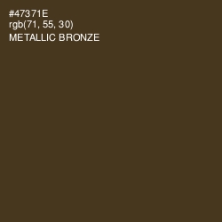 #47371E - Metallic Bronze Color Image