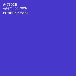 #4737CB - Purple Heart Color Image