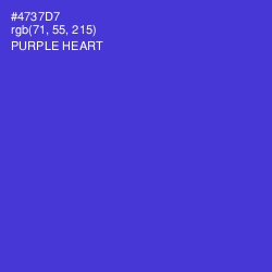 #4737D7 - Purple Heart Color Image