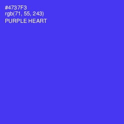 #4737F3 - Purple Heart Color Image