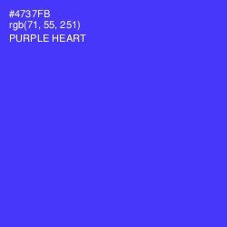 #4737FB - Purple Heart Color Image