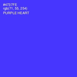 #4737FE - Purple Heart Color Image