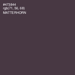 #473844 - Matterhorn Color Image
