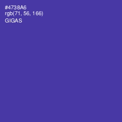 #4738A6 - Gigas Color Image