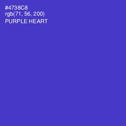 #4738C8 - Purple Heart Color Image