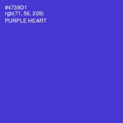 #4738D1 - Purple Heart Color Image