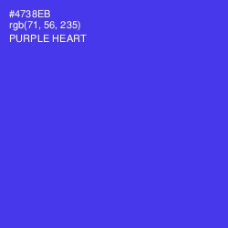 #4738EB - Purple Heart Color Image