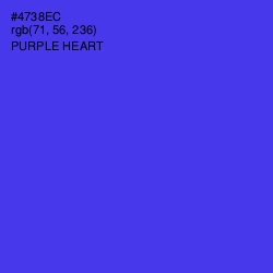 #4738EC - Purple Heart Color Image