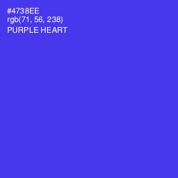 #4738EE - Purple Heart Color Image