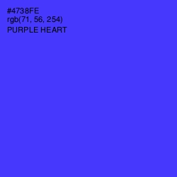 #4738FE - Purple Heart Color Image