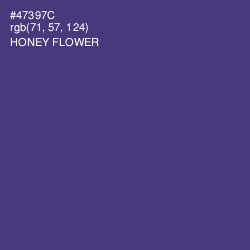 #47397C - Honey Flower Color Image