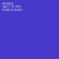 #4739CA - Purple Heart Color Image