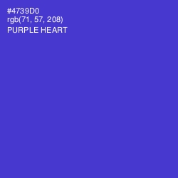 #4739D0 - Purple Heart Color Image